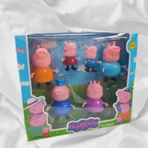 Peppa pig and family figure set