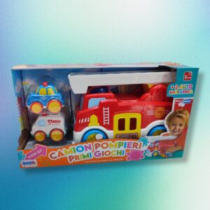 Fire truck and police car