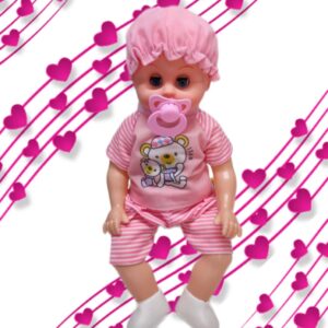 Baby doll with pacifier