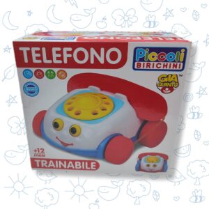 "Telefono Piccoli Birichini" which is a pull-along toy