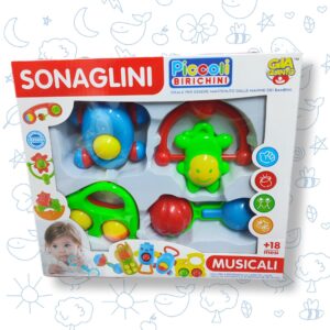 Baby rattles of different shapes